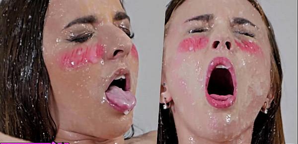 trendsReal Life Hentai - Alya Strak and Amirah Adara fuck huge dildos with extreme Bukkake and Ahegao